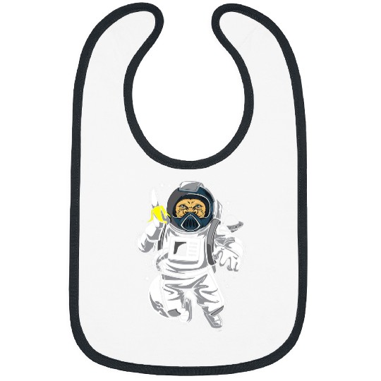 Astronaut Job Chimpazee astronaut with banana Bibs