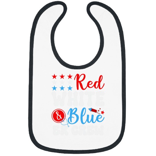 nurses Job ER nurses 4th of July Red White Blue ER ED Emergency Crew 1 Bibs
