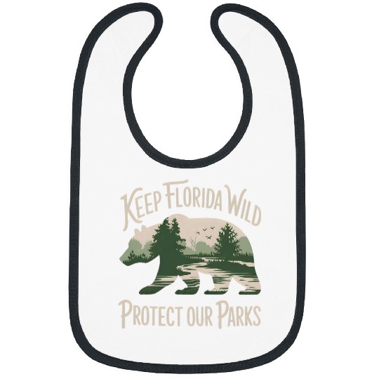 Bear Pet Keep Florida Wild Protect Our Parks bear Bibs
