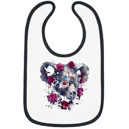 Koala Pet Flower Fantasy Robot Artwork Art Animal Koala Bibs