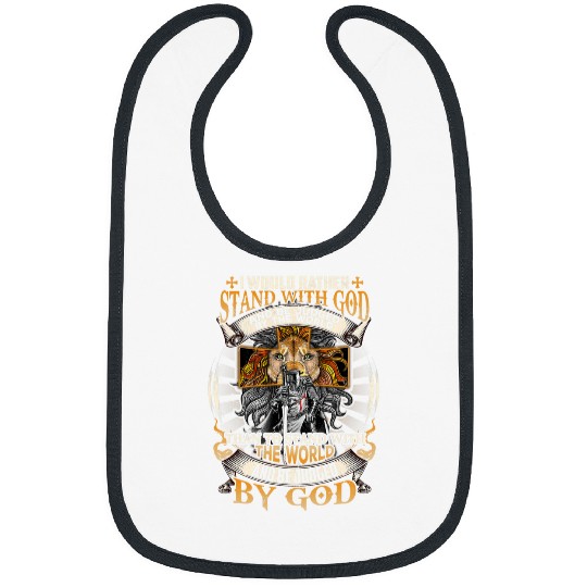 Lion Pet I Would Rather Stand With God Knights Templar Lion God Bibs