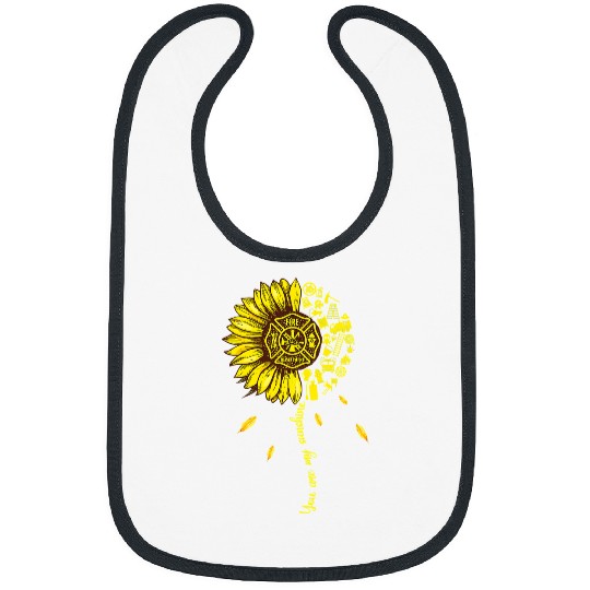 Firefighter Job You Are My Sunshine Firefighter Sunflower 346 Bibs