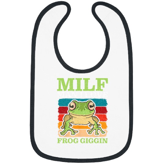 Frog Pet MILF Man I Love Frog Giggin Frog Catching 8 Bibs