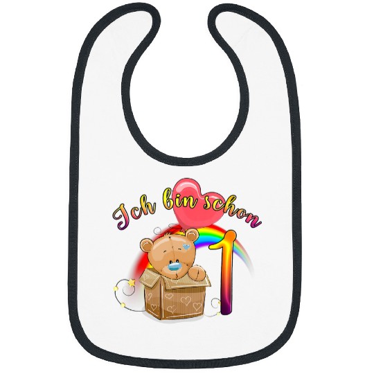 Bear Pet Kids 1 birthday cute gift box Bibs