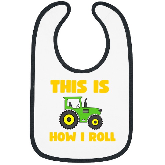 Tractor Fun This Is How I Roll Tractor Toddler Boys Kids 5T 4T 3T 2T Bibs