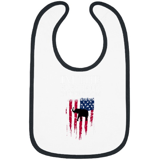 Elephant Pet I m The Elephant In The Room Republican Conservative 7 Bibs