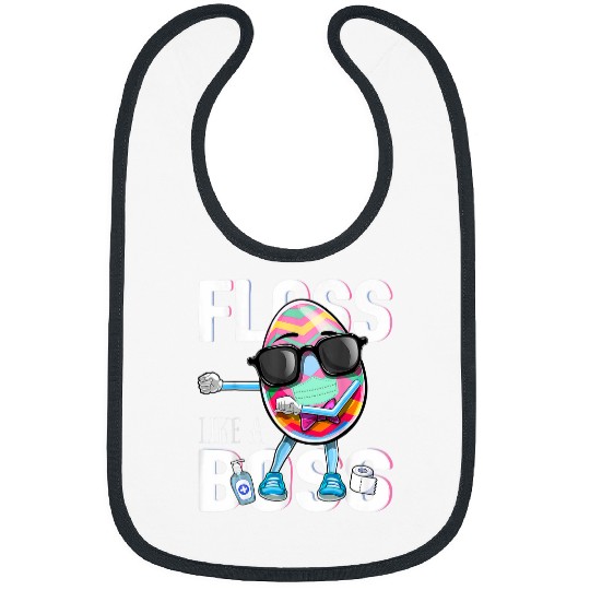 Easters Bunny Rabbit Boss Plus Size Easter Egg Bibs