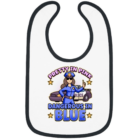 Police Job Law Enforcement Design for a Female Police Officer Bibs