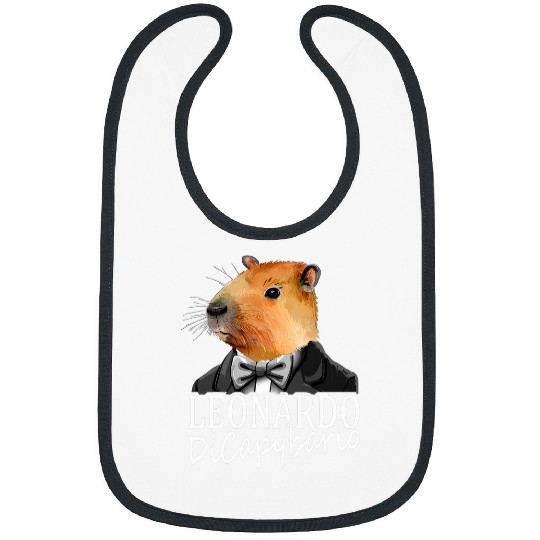 capybaras Pet Capibara Leonardo DiCapybario Bibs