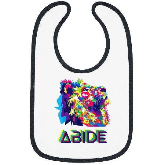 Lion Pet Jesus Abide in Jesus Faith Based Jesus Lion God Christian Bibs
