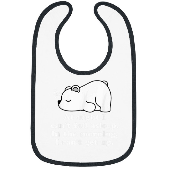 Bear Pet Cute Sleeping Lazy Polar Bear Graphic Funny Animal Lover 1 Bibs
