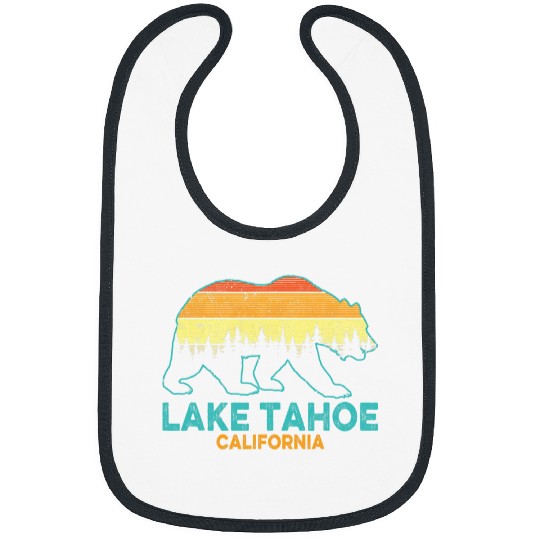 Bear Pet Lake Tahoe Retro californias CA vintages Mountain Bear Bibs