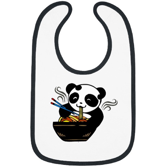 Panda Pet Pho Soup Vietnam Ramen Laughing Panda Chinese Asia Sticks Bibs