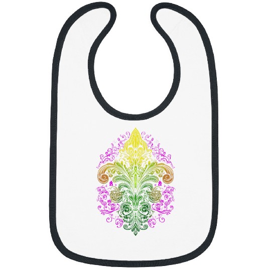Fleur de Lis New Orleans Cajun Creole Mardi Gras Bibs