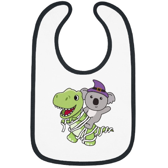 Koala Pet Happy Halloween Mummy Trex Koalas Halloween 3 Bibs