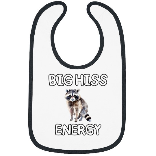 Raccoon Pet Big Hiss Energy Funny Raccoon Bibs