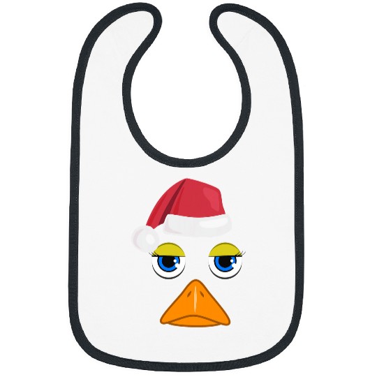 Duck Pet Face Graphic Christmas Duck Face Costume Bibs