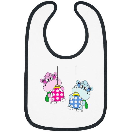 Hippo Pet Christmas Balls Winter Snow Bibs