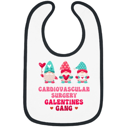 nurses Job Cardiovascular Surgery Gnomes nurses Galentines Day Bibs