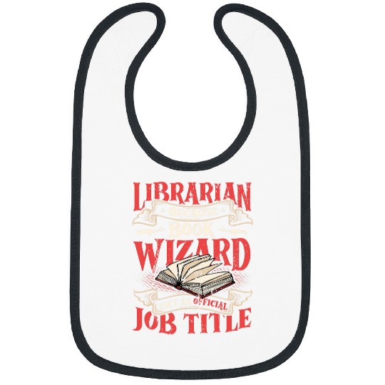 Book Fun Librarian Book Wizard Funny Librarian Themed 03 Bibs