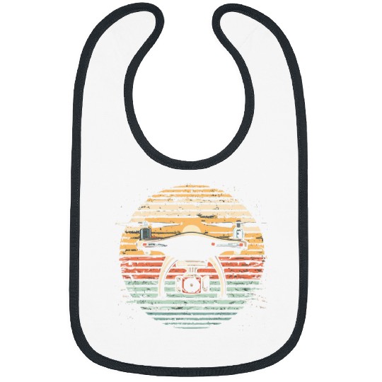 Drone Quadcopter Drone Pilot Drone Flying Retro 44 Bibs