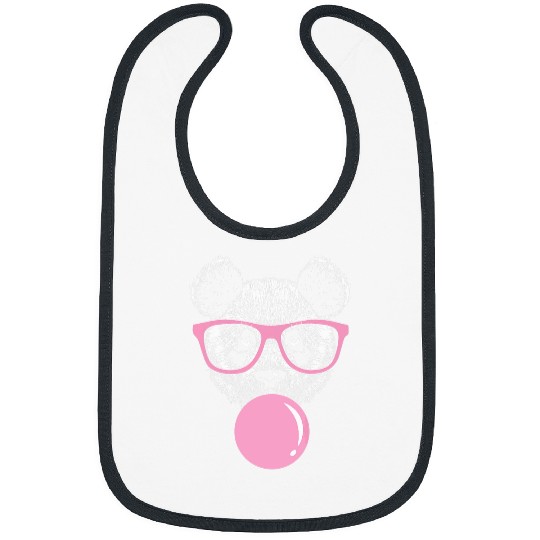 Panda Pet Face Eating Gum And Makes A Bubble Tee Cute Panda Bibs