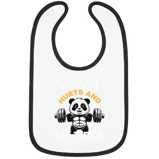 Panda Pet Everything Hurts And I m Tired Panda Bibs