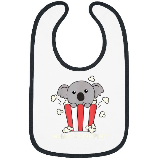 Koala Pet Popcorn Whats Poppin Funny Koalas Cinema Evening 1 Bibs
