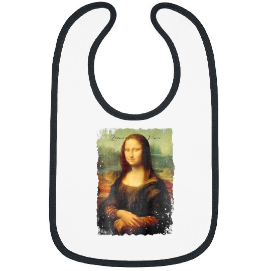 Abstract graffiti art Leonardo da Vinci art Mona Lisa 2 Bibs