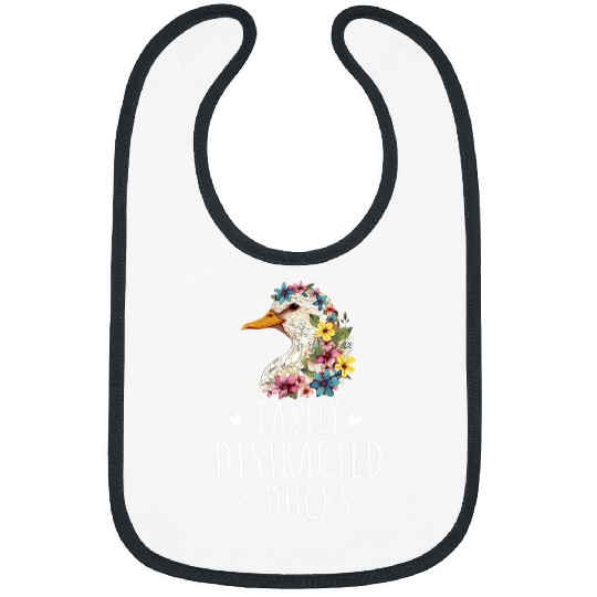 Duck Pet Flower Duck Easily Distracted By Ducks Floral Duck Bibs