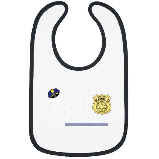 Police Job Future Police Officer Law Enforcement For Men Women Cop 8 Bibs