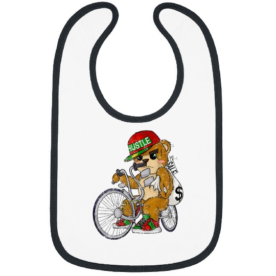 Bear Pet Lowrider Teddy Bear Hip Hop Lover Hustler Entrepreneur Bibs