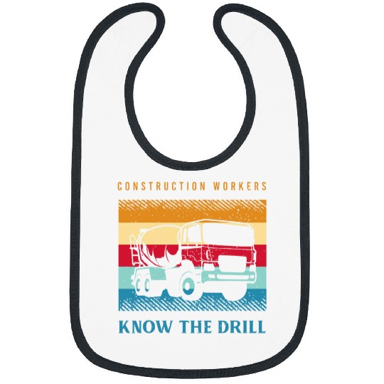 Mens Construction Worker Saying For A Construction Truck Driver 2 Bibs