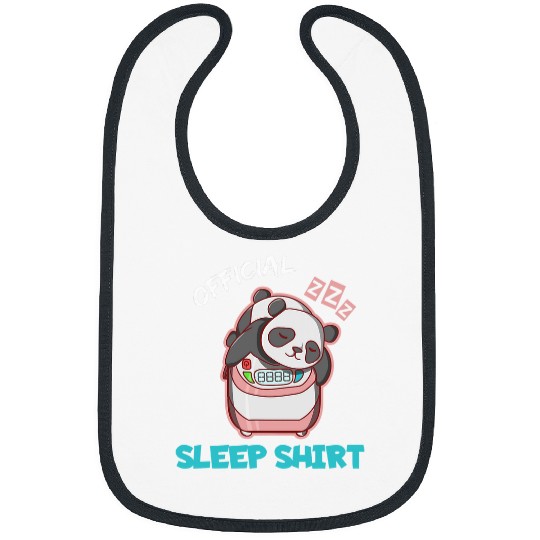 Panda Pet Funny Exercise Extra Rice Panda Pun Lazy Official Sleep Bibs
