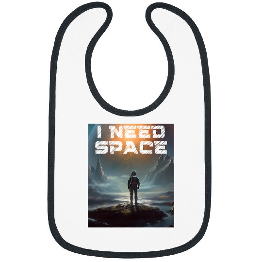 I Need Space Funny Astronaut Quote Spacethemed Humor Cosmic Bibs