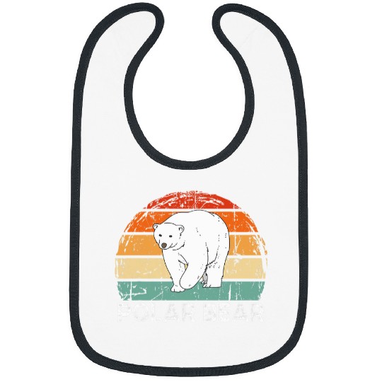 Bear Pet Funny Polar Bear North Pole Polar Bear Love Climate Change 3 Bibs