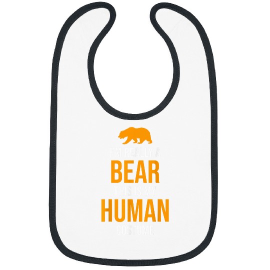 Bear Pet Funny Halloween Bear Costume Men Women Adults Kids Bibs
