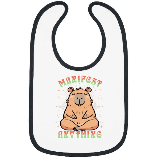 capybaras Pet Meditation Manifest Anything Kids Bibs
