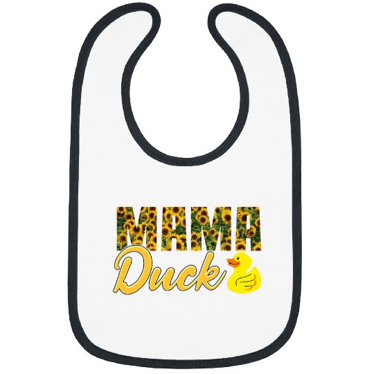 Duck Pet Floral Mama Duck Duckling Mom Sunflower Lover Mother s Day Bibs