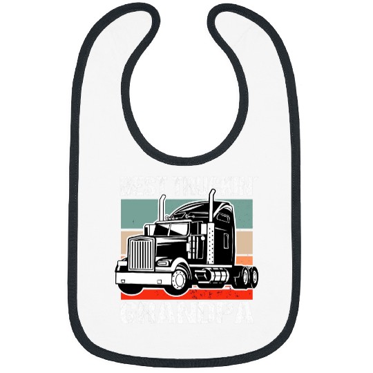 Mens Trucking Grandpa Truck Trucker Truck Driver Bibs