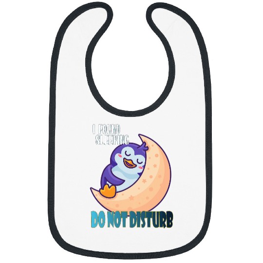 Penguin Pet I found sleeping do not disturb Penguin cute Bibs