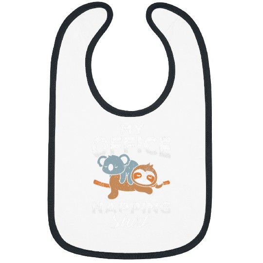 Koala Pet This Is My Office Napping Koala Sloth Pajamas Bibs