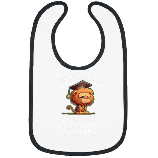 Lion Pet Graduation Lion Uni Master Bachelor School Morning Group 3 Bibs