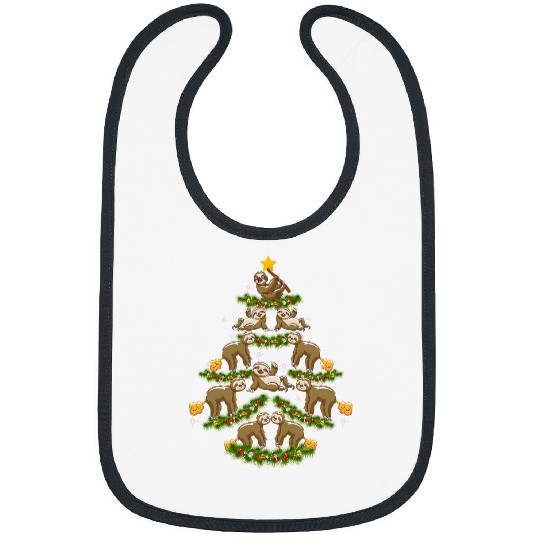 Sloth Pet Christmas Tree Ornament Decor 1 Bibs