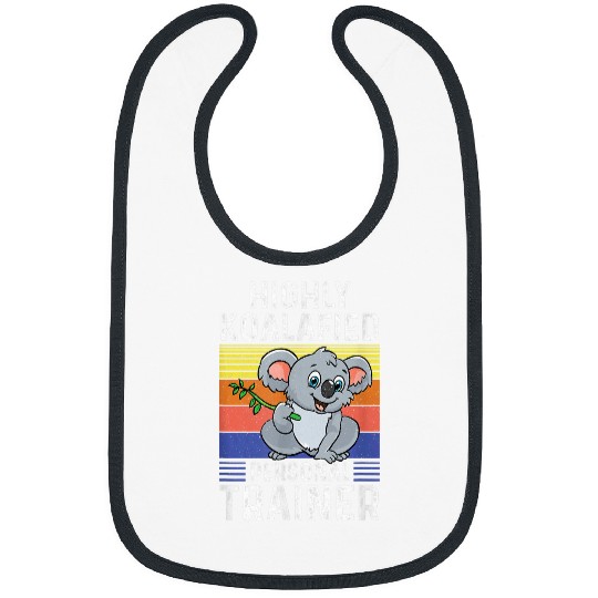 Koala Pet Highly Koalafied Personal Trainer Funny Koala Gym Coach Bibs