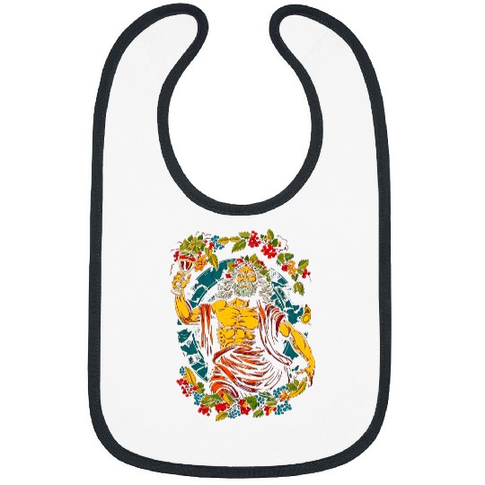 Wines Fun Dionysus Greek God of Wines and Pleasure Bibs