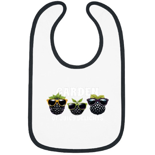 Garden of Juicy Delights Cute Blackberry Bibs
