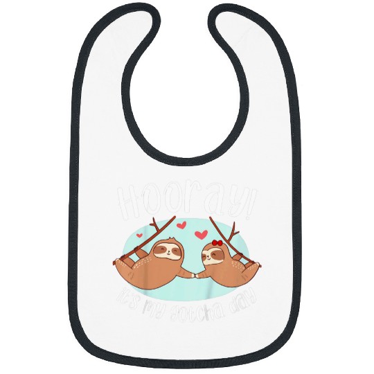 Sloth Pet Kids Hooray It s My Gotcha Day Sloth Adoption Foster Care Bibs