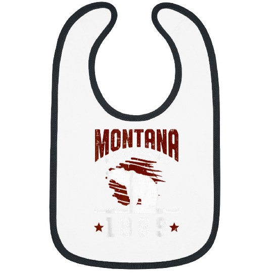 Bear Pet Montana 1889 Glacier National Park USA State Grizzly Bear Bibs
