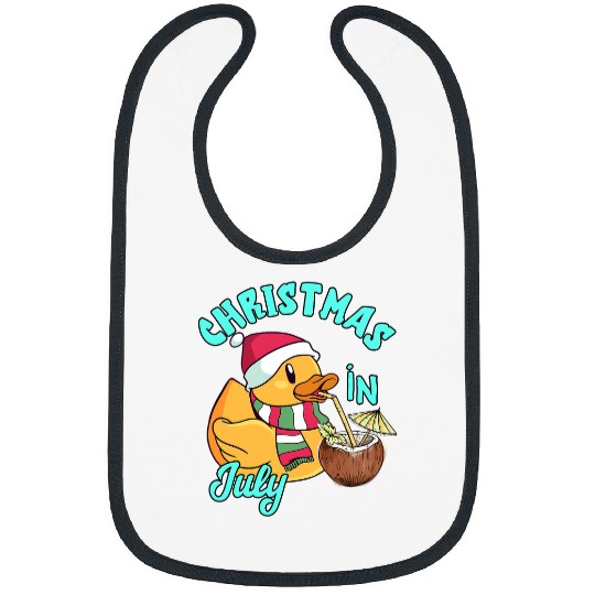 Duck Pet Christmas In July Summer Hawaiian Pool Party xmass Santa Duck Bibs